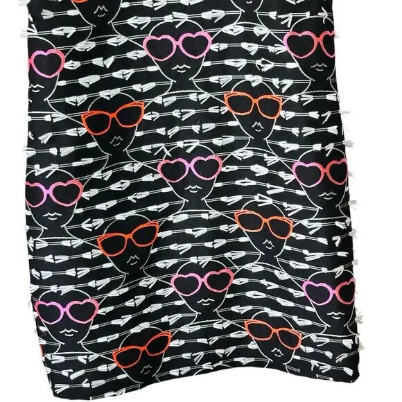 Anthropologie Hutch Sunglasses print artsy Shift halter art to wear Dress S - Picture 8 of 11